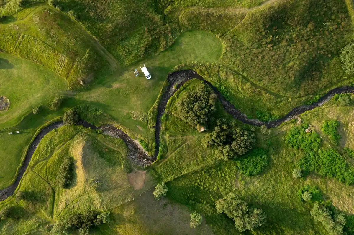 hidden archaeological sites netherlands satellite view