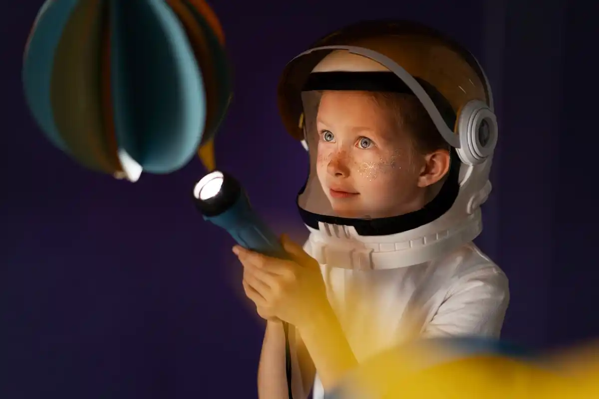 children listening to radio telescope experiment netherlands