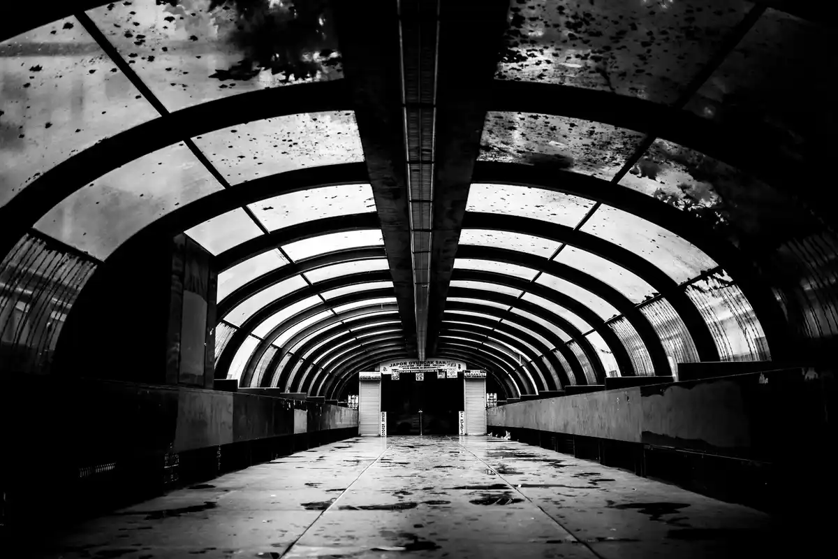 futuristic underground fortress Netherlands interior