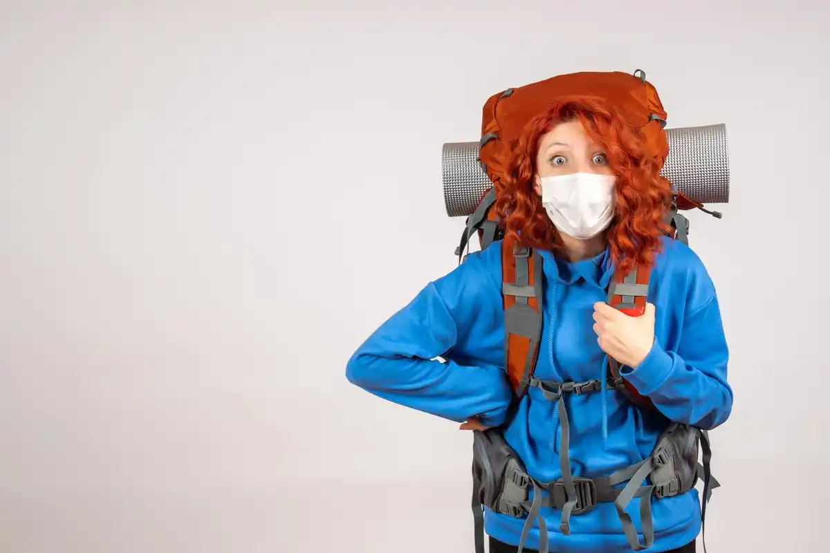 tourist volcano safety mask