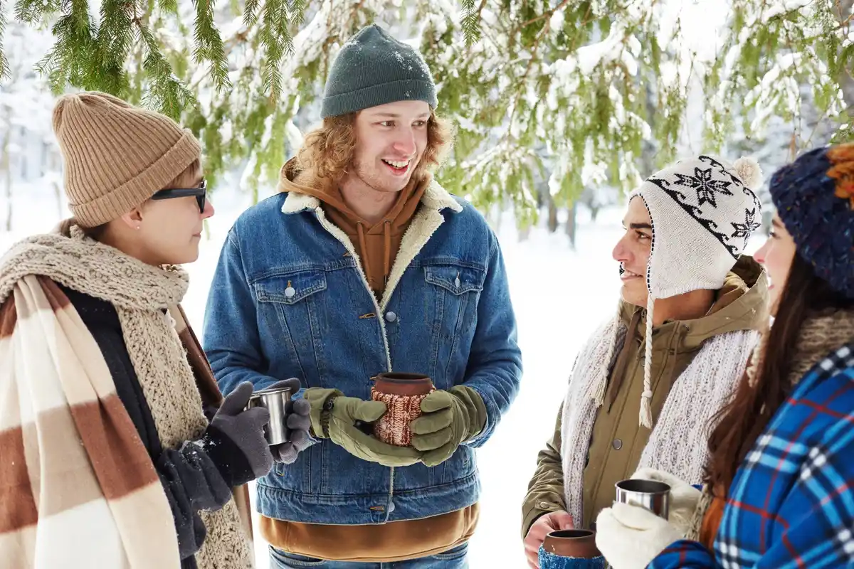 Friendly Icelandic locals greeting tourists in rural village
