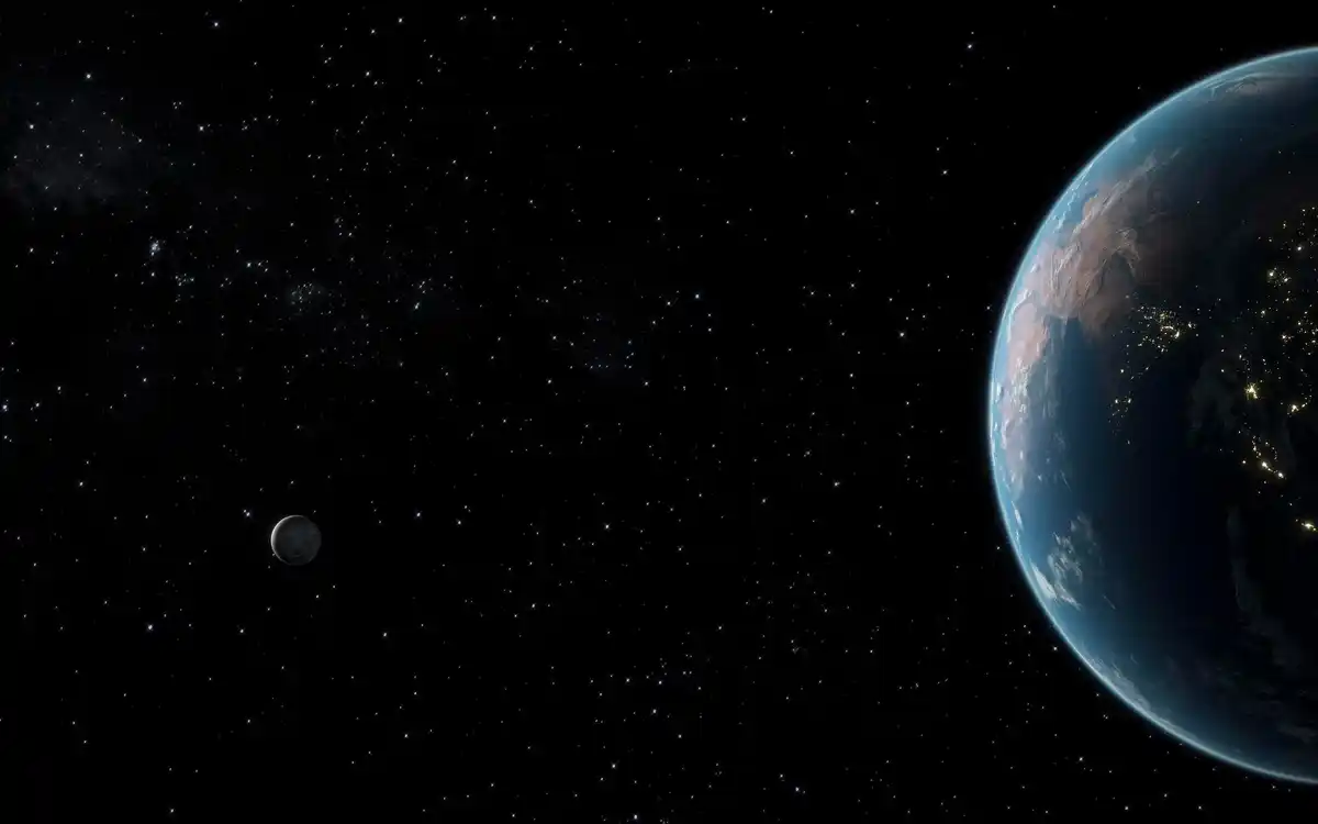 earth without moon night sky surreal