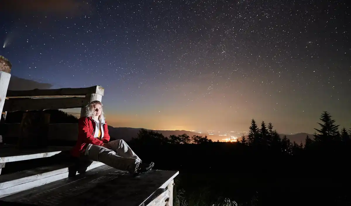 old telescope stargazing dutch backyard
