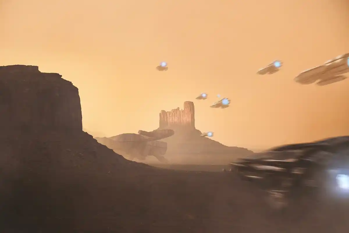 venus floating colony futuristic city art