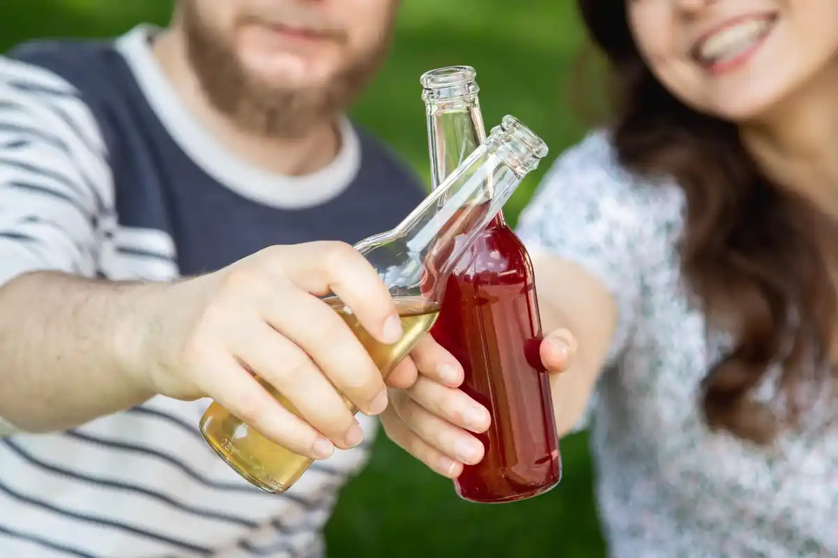 wasps drinking cola outdoor picnic