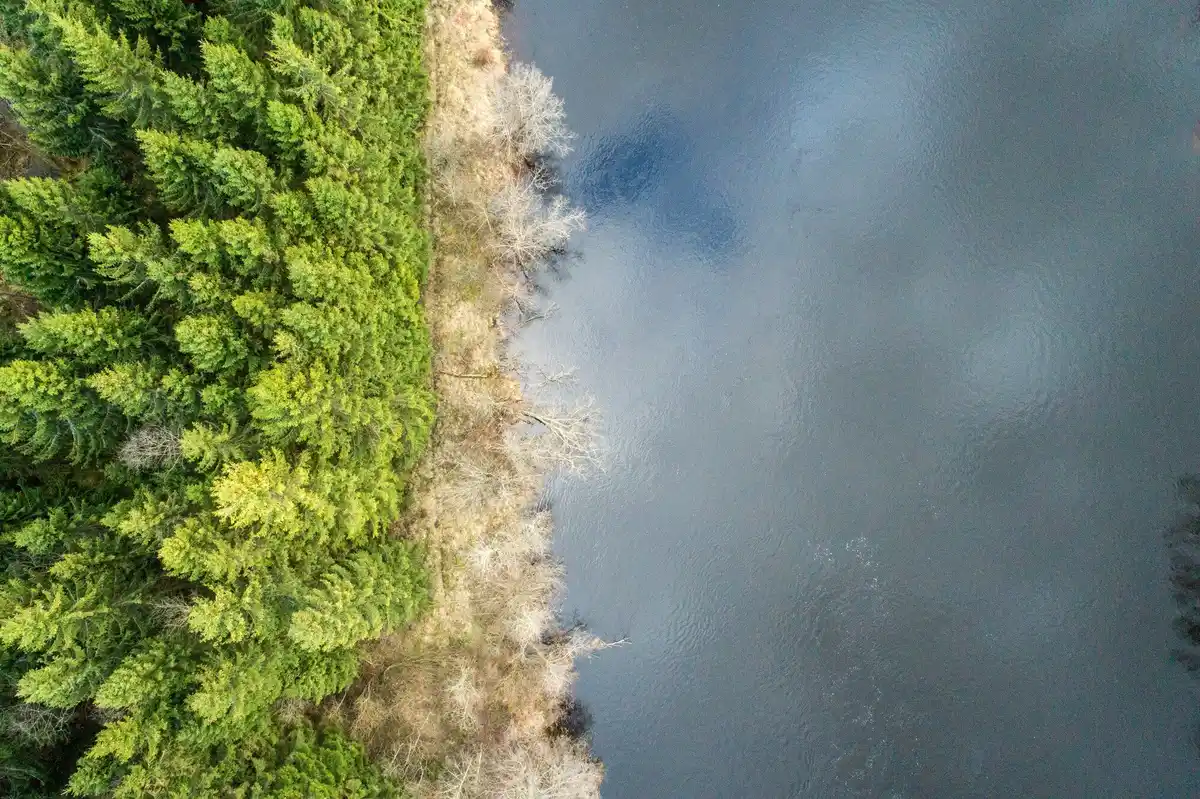 floating lake aerial drone netherlands