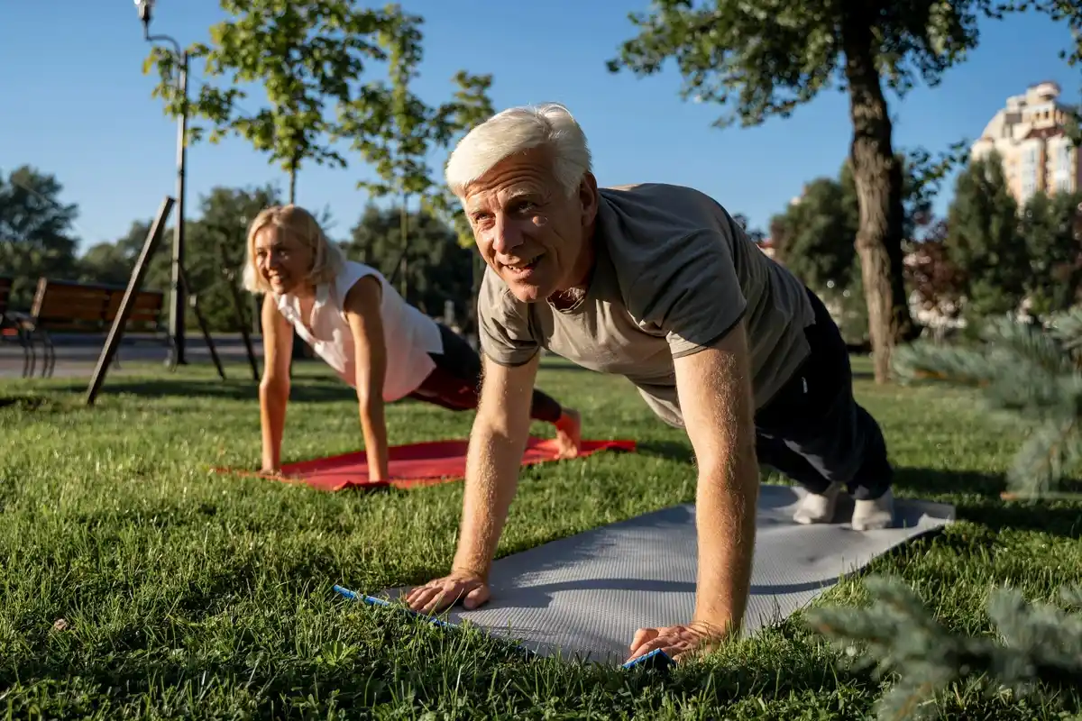 middle aged dutch people stress prevention nature