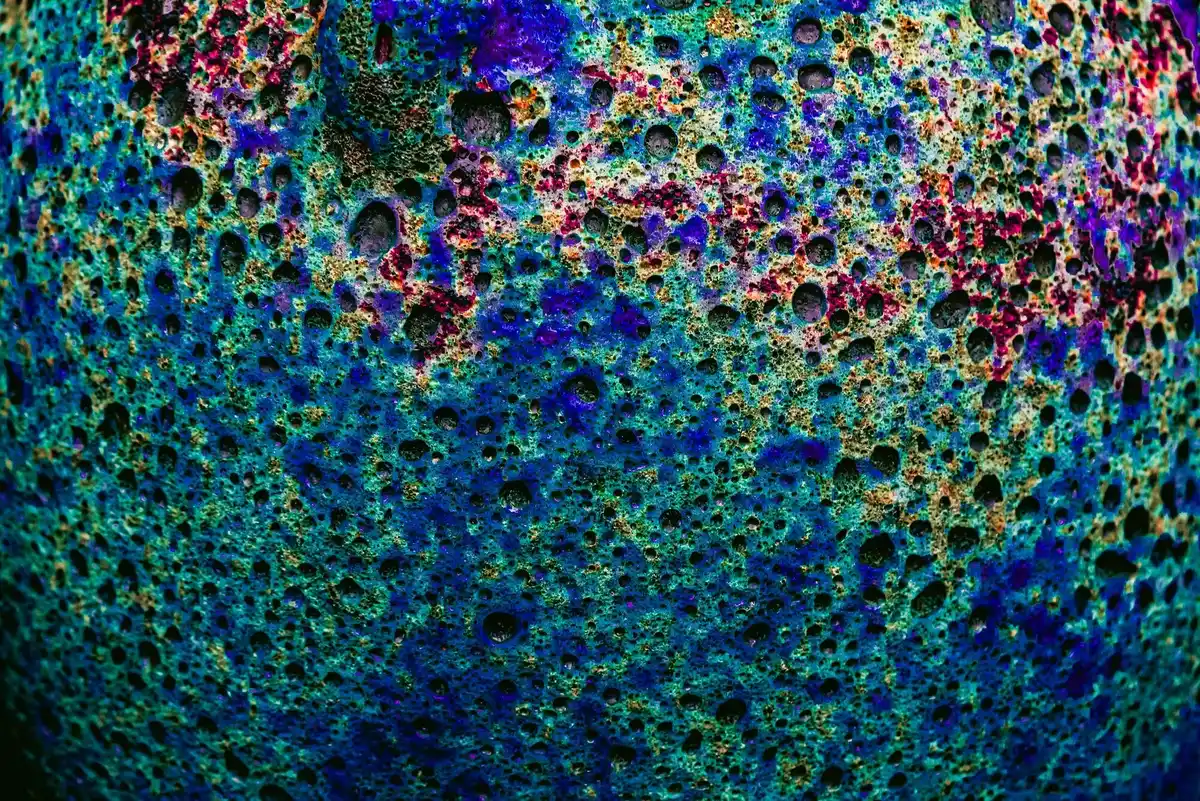 Texel sand colorful under microscope