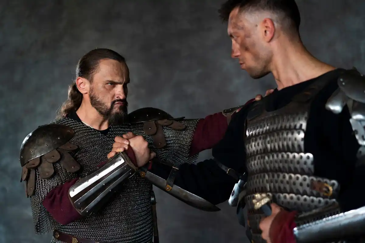 gladiator versus knight epic fight