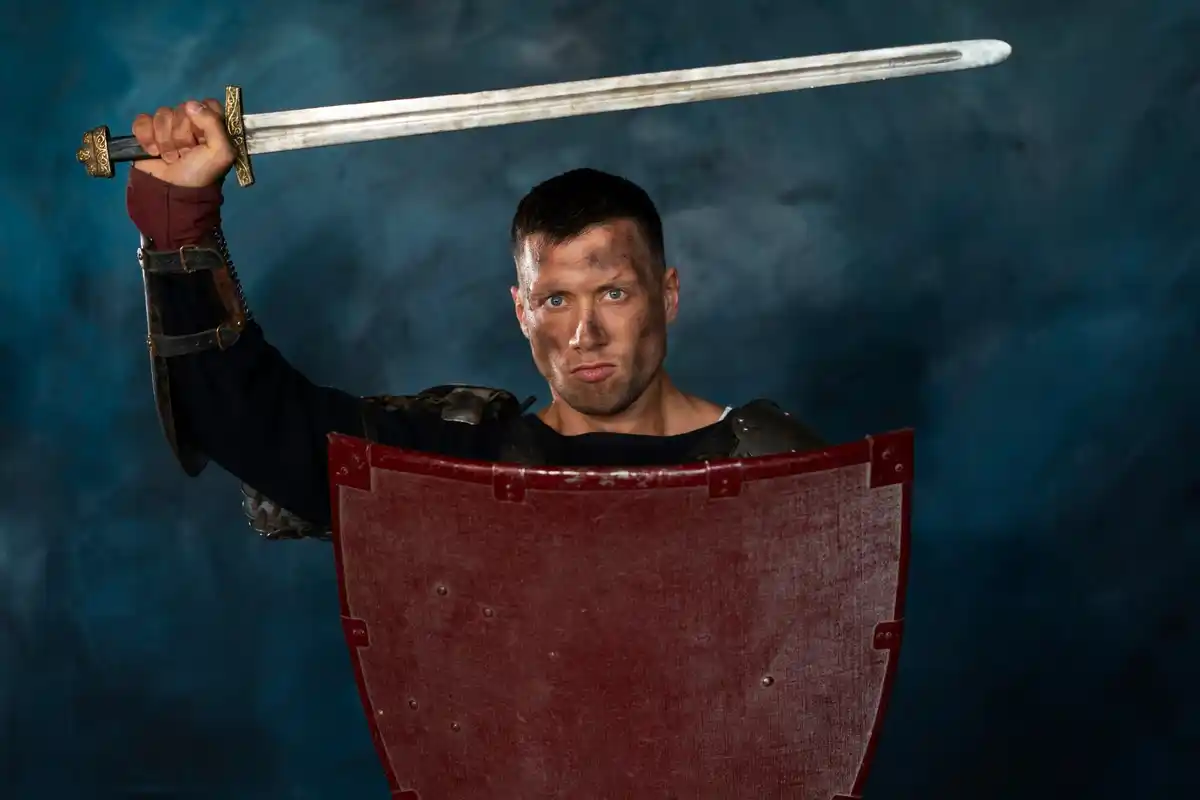 historical reenactment gladiator knight duel