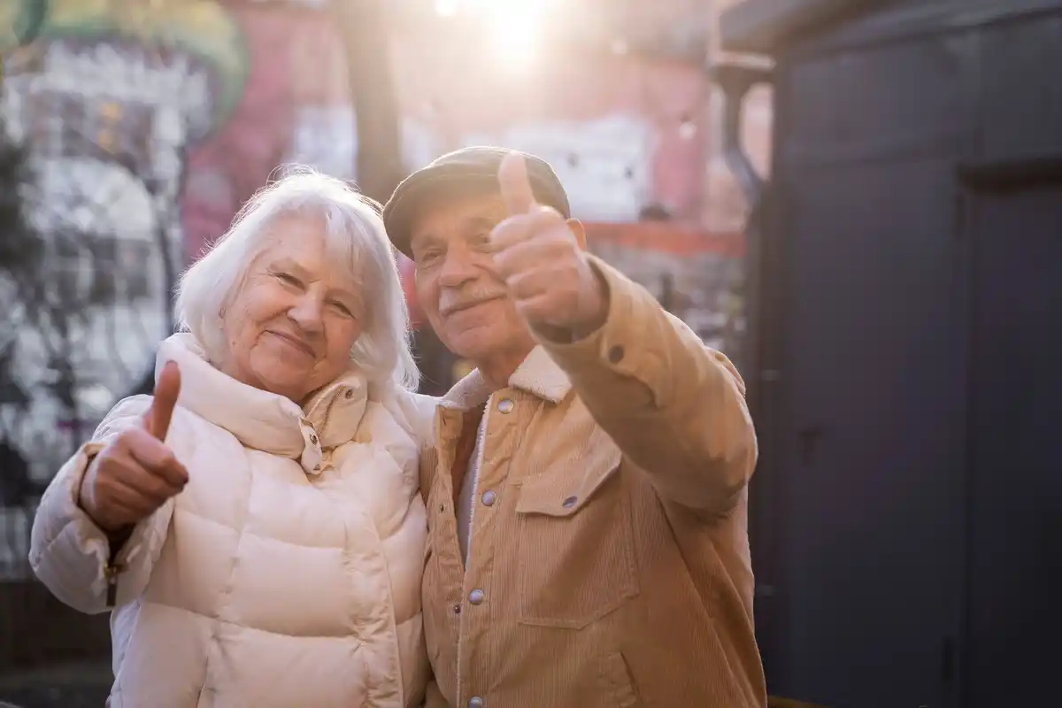elderly person stargazing Netherlands night