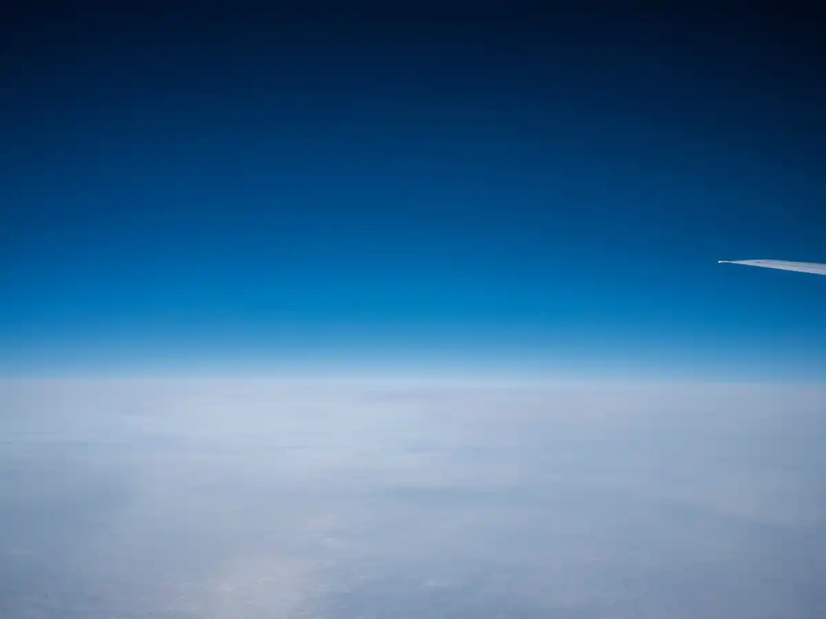 flevoland wide horizon endless sky clouds drone