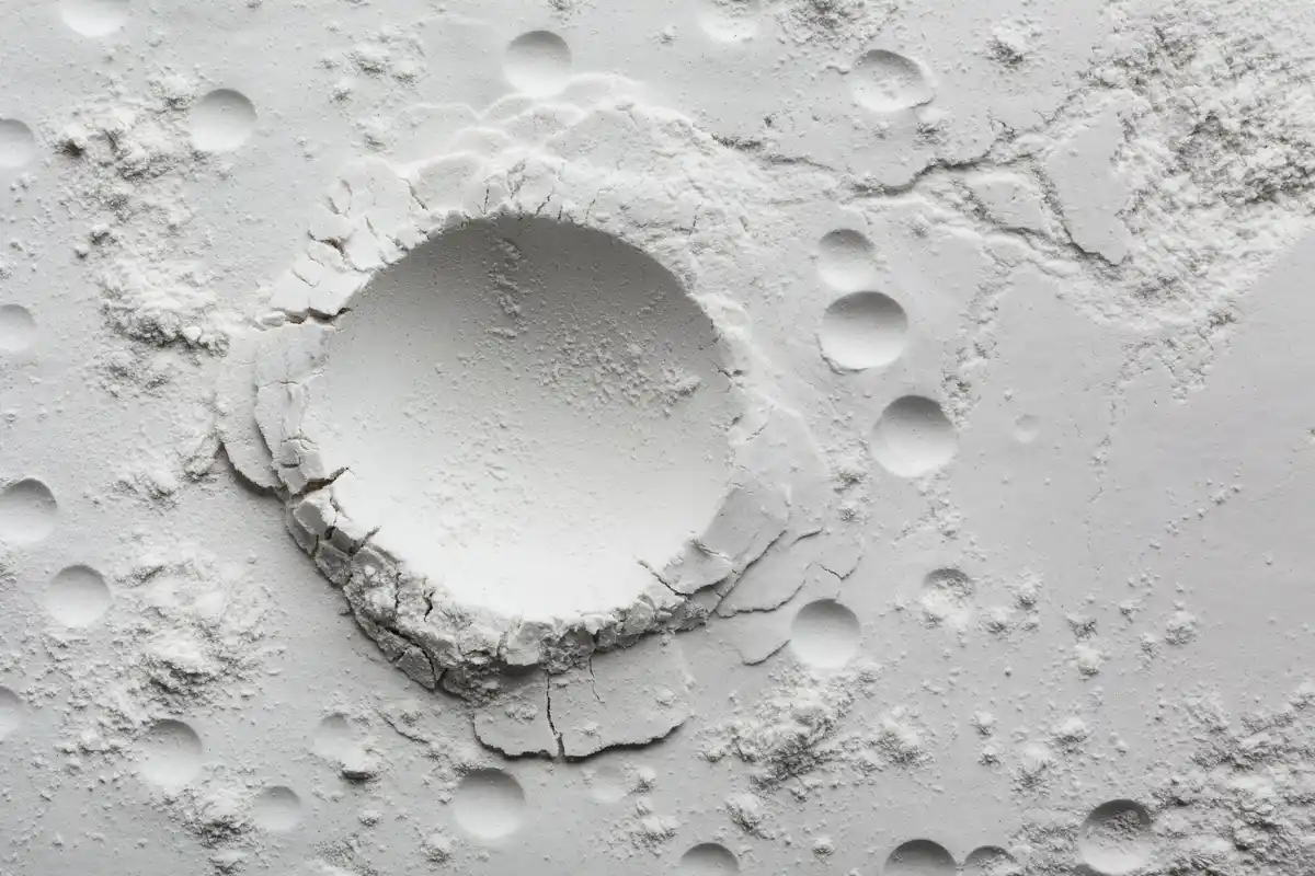 moon surface cracks from shrinking