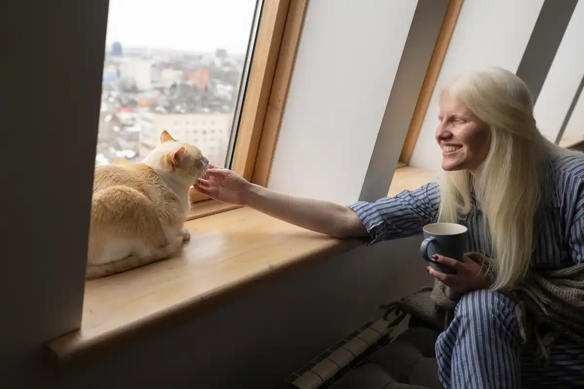 Domestic cat night hunt Amsterdam apartment