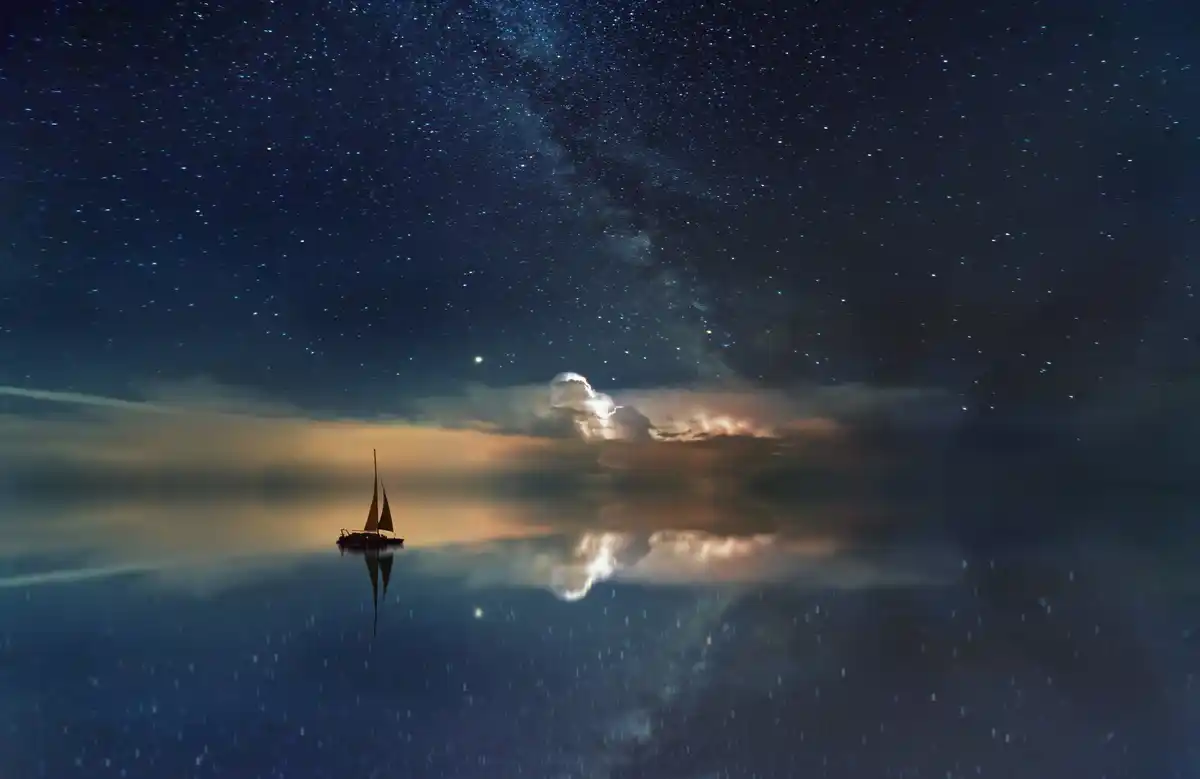 dutch night sky shimmering stars atmospheric turbulence