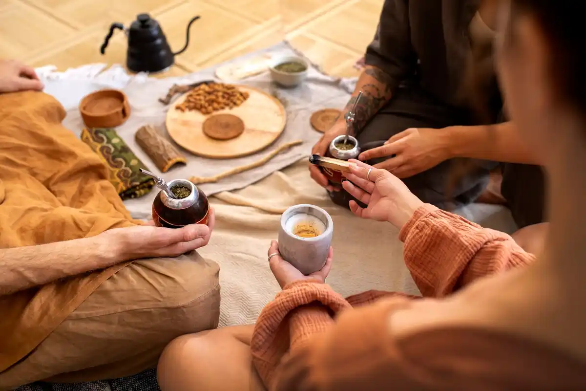 elderly japanese morning wellness ritual