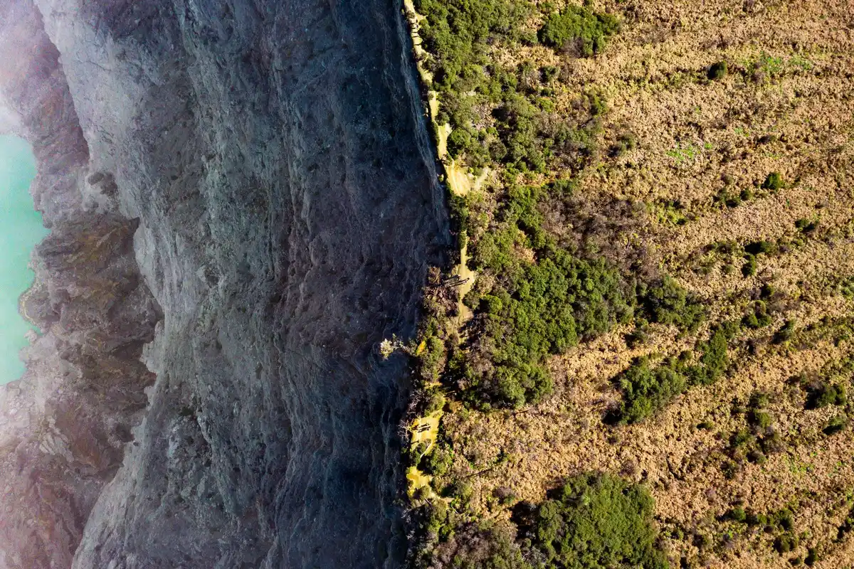 Rottumerplaat aerial view climate change