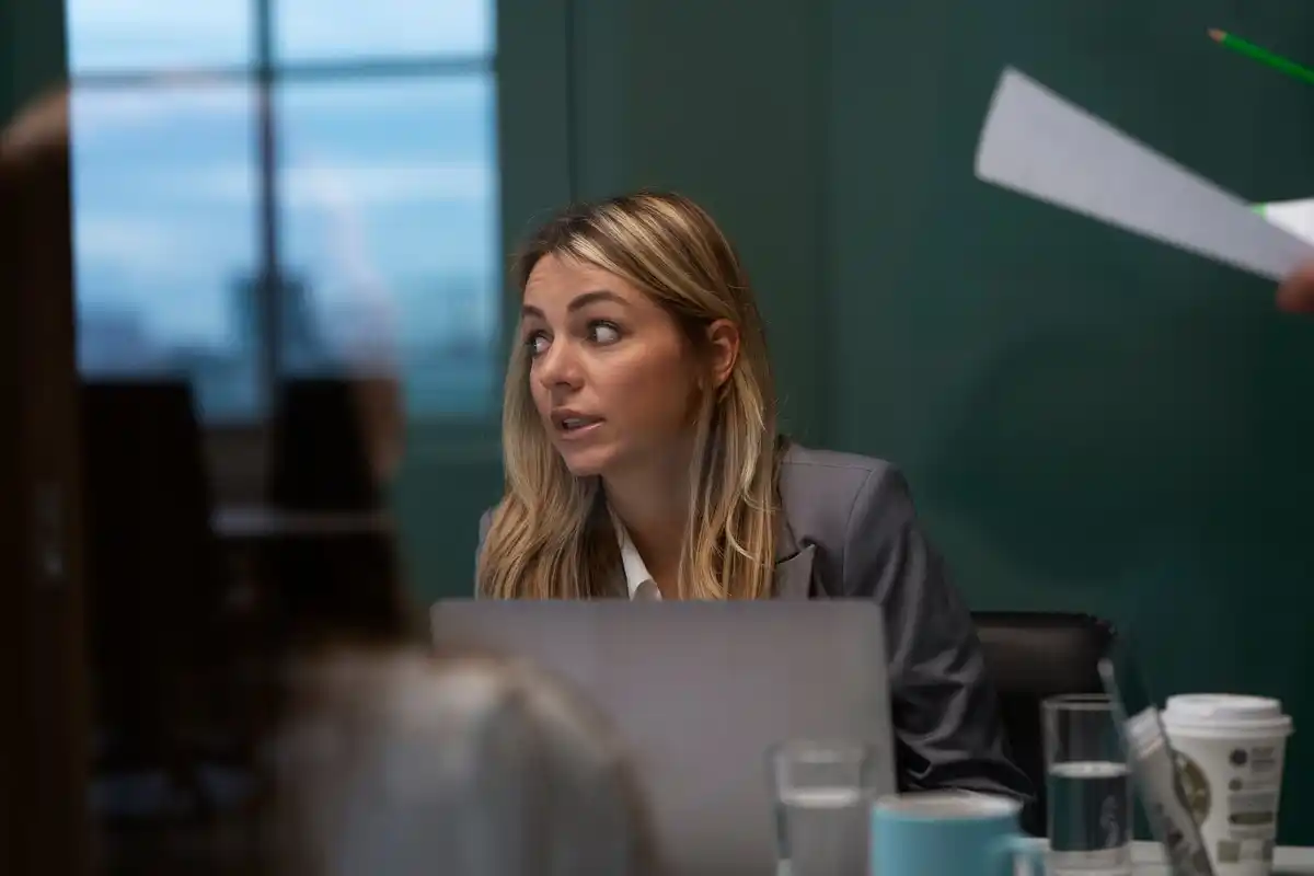dutch office worker distracted modern technology