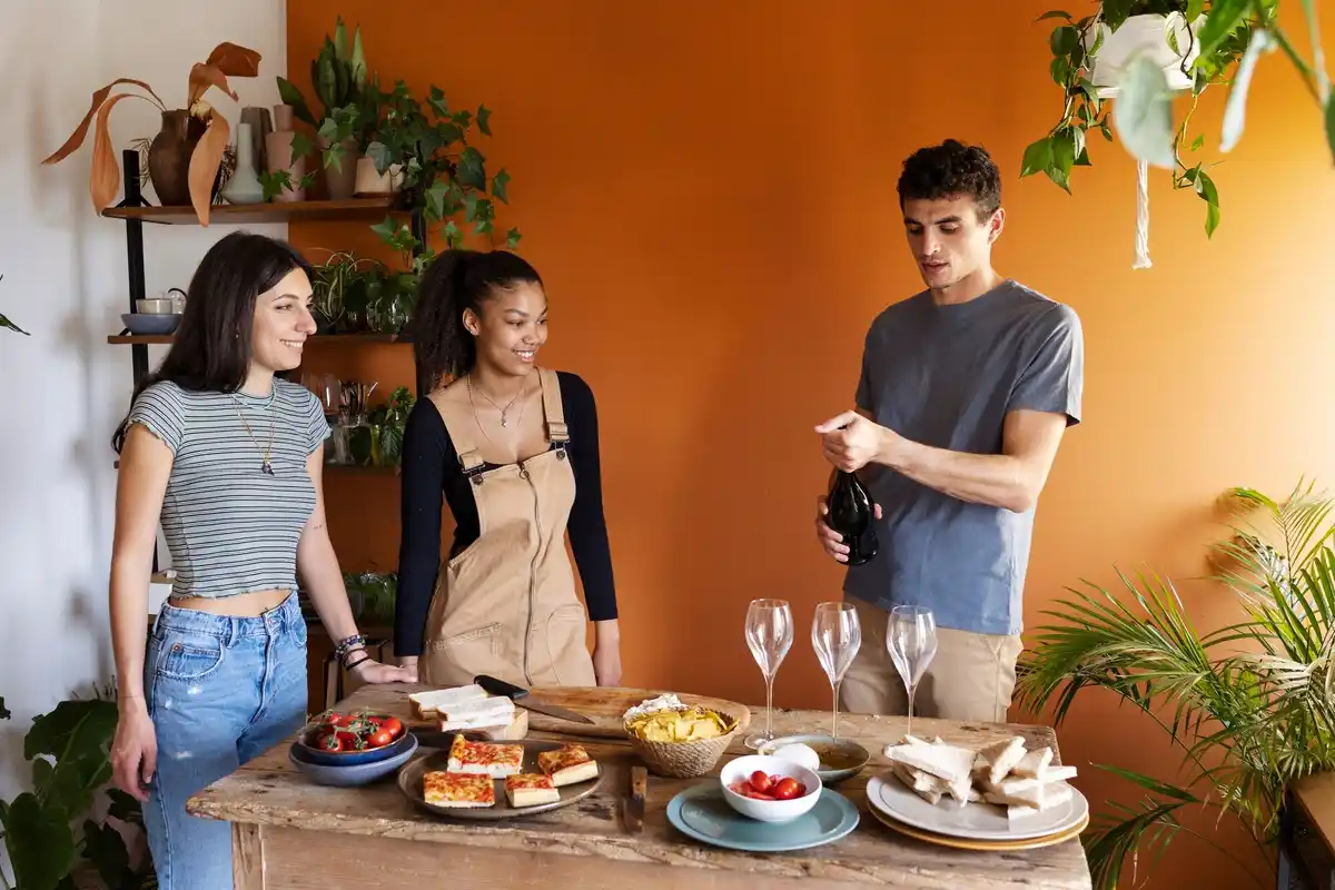 friends kitchen table snacks different personalities astrology