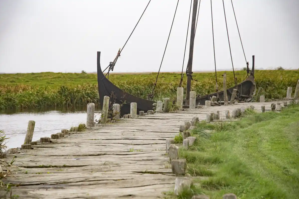 dried riverbed archaeological ruins netherlands