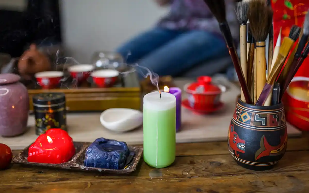 Indian luck symbols in Dutch home