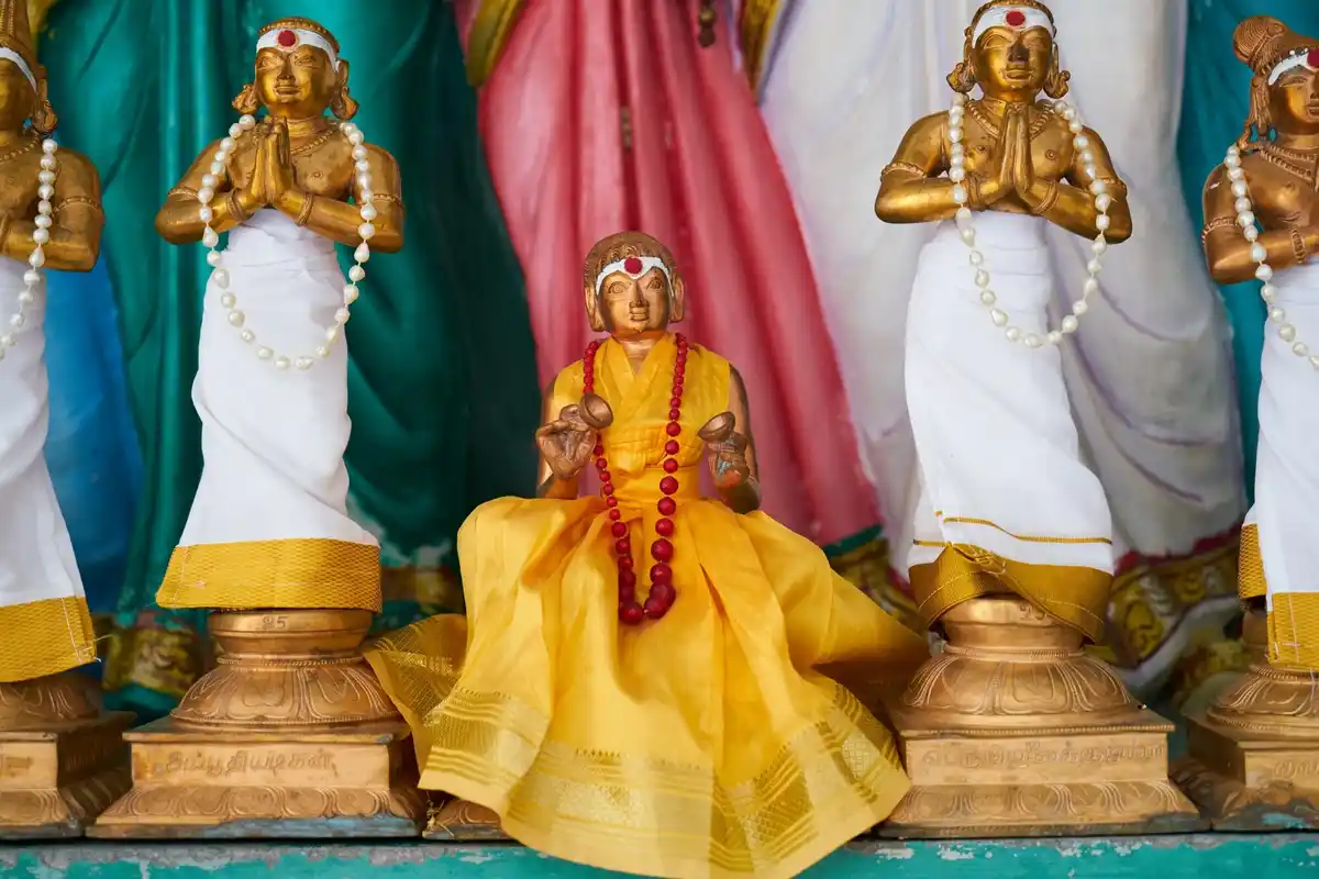 Ganesha statue in modern Dutch interior