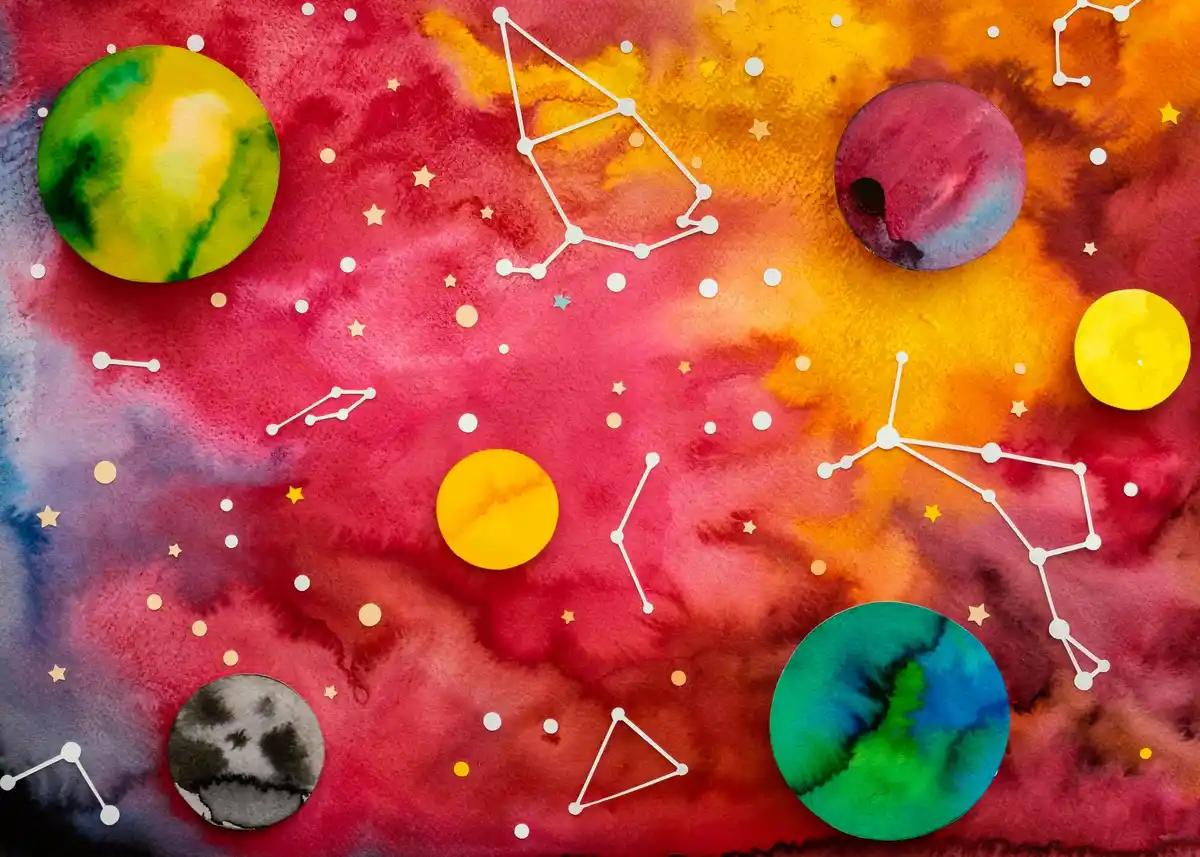 pluto planet child drawing