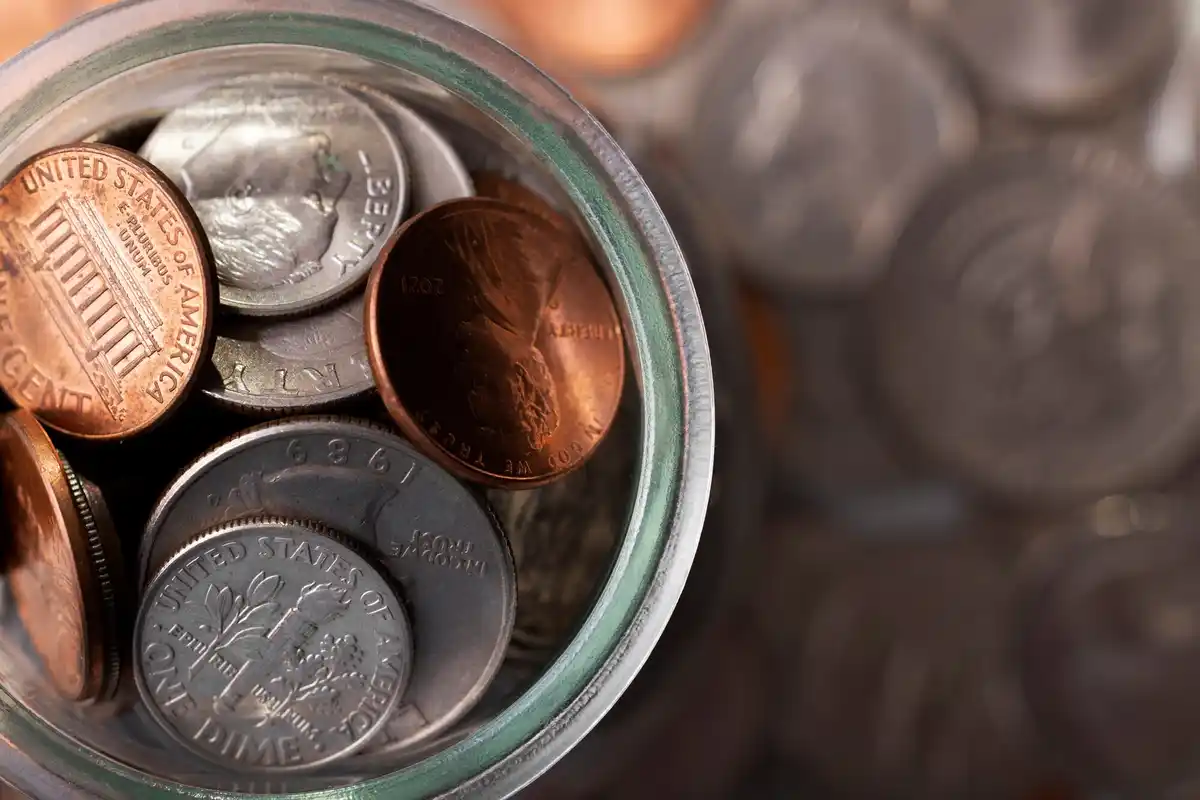 vintage dutch coins collection table