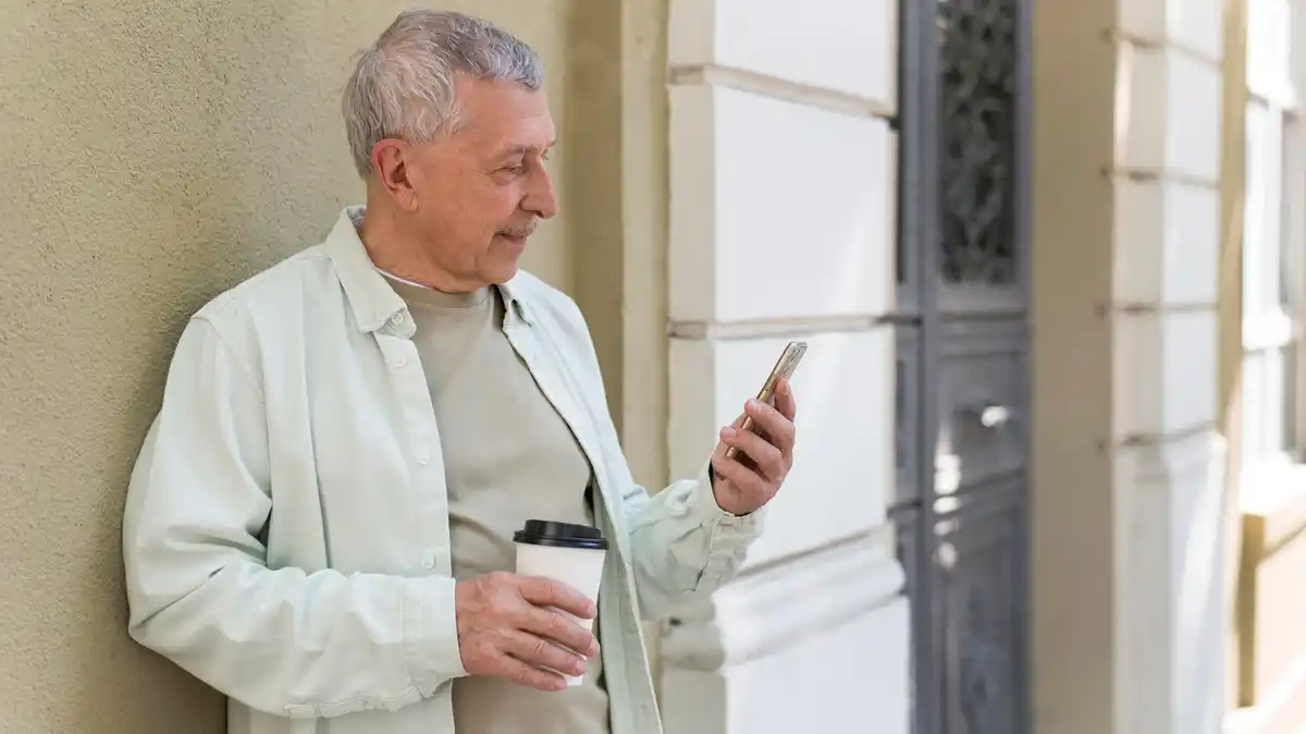 dutch person selling old smartphone home