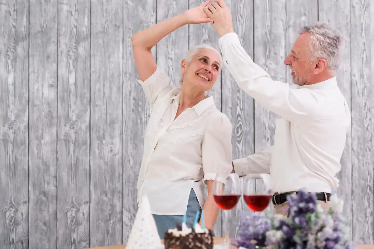 Elderly Dutch researchers celebrating scientific breakthrough