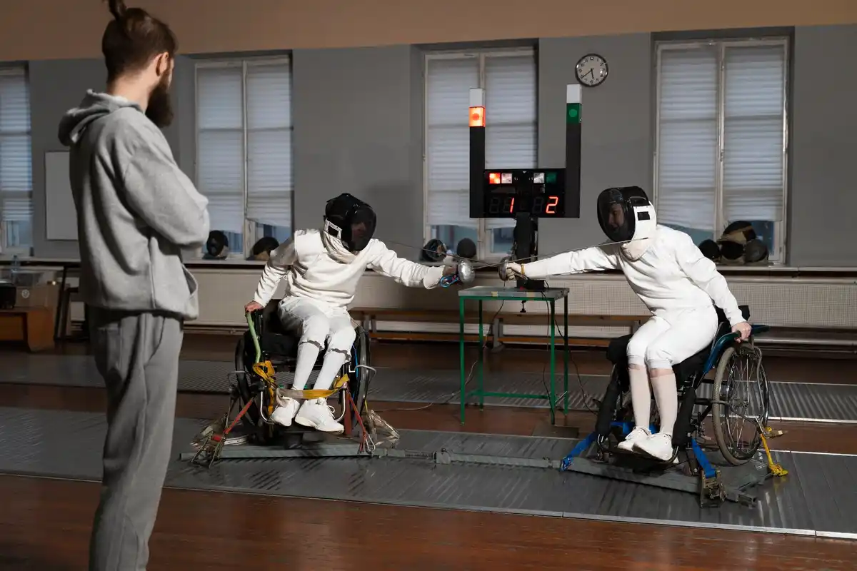 International Space Station astronaut exercising treadmill