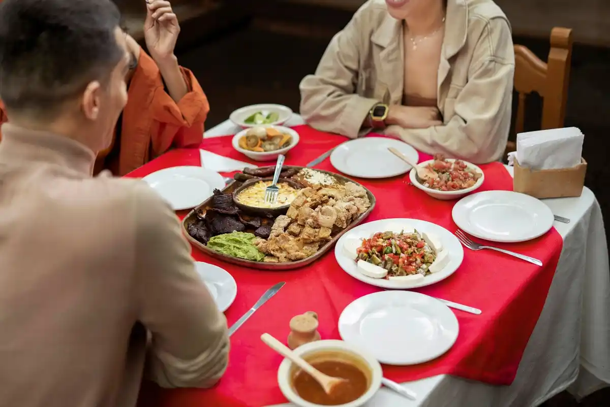 Korean dining traditions together table banchan food sharing