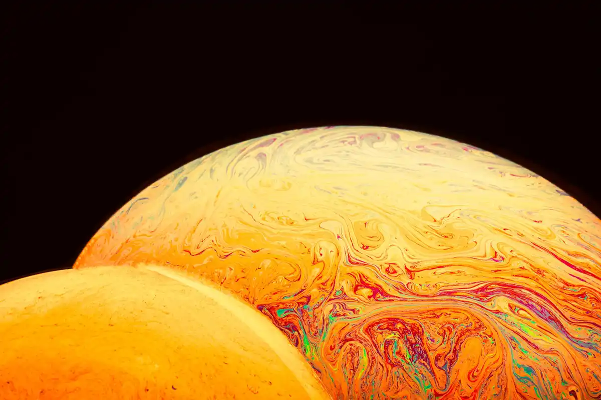 cosmic gold black hole illustration