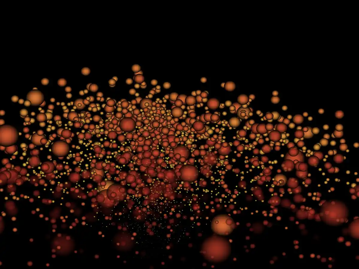 gold particles cosmic space