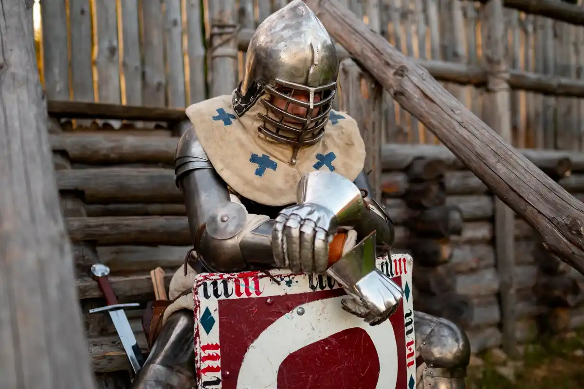 real viking helmet artifact close up