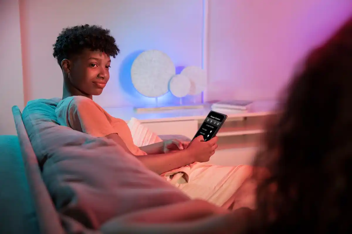 phone charging overnight on nightstand