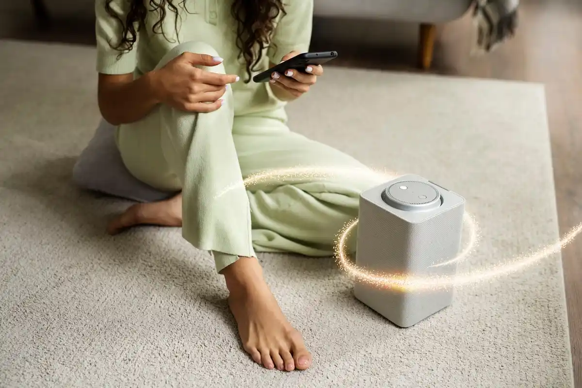 electromagnetic smog in home illustration