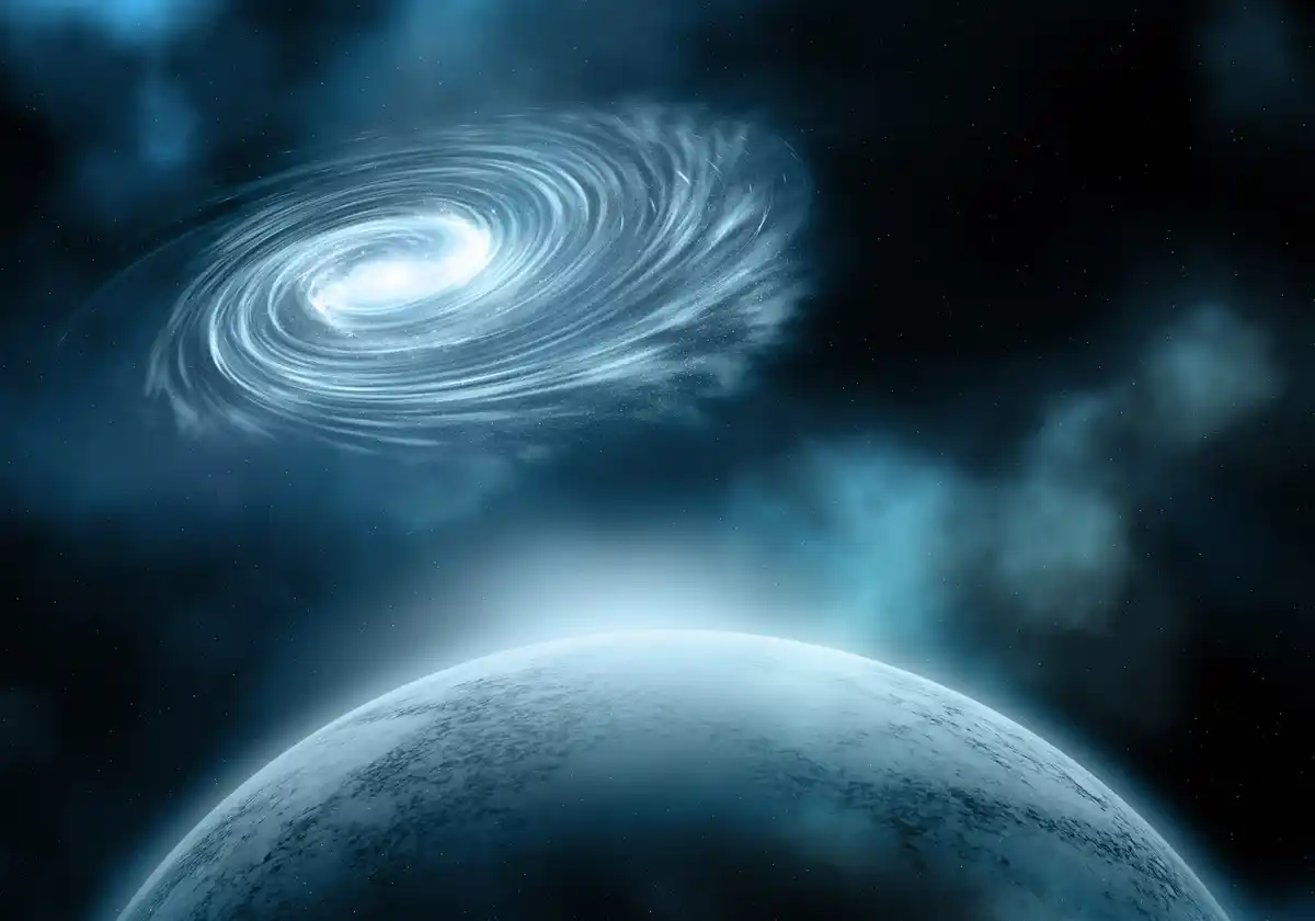 milky way center black hole composite image