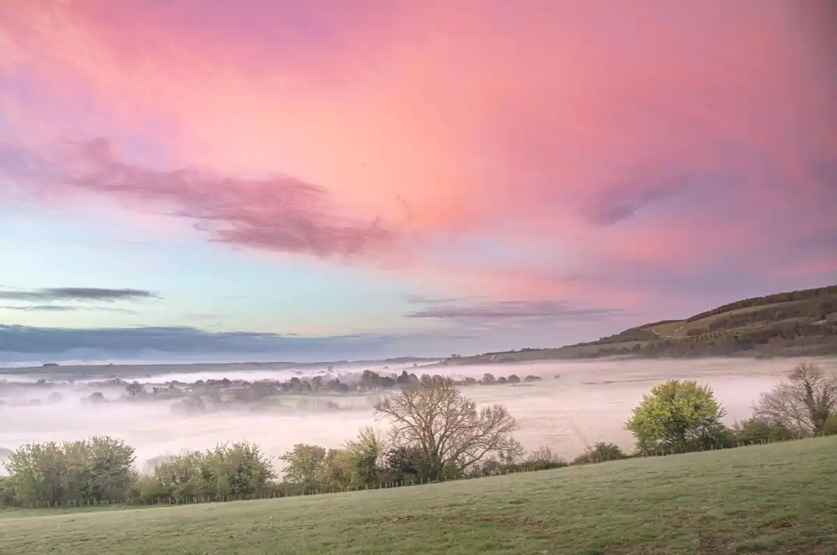 Dutch Posbank hill sunrise mystical energy