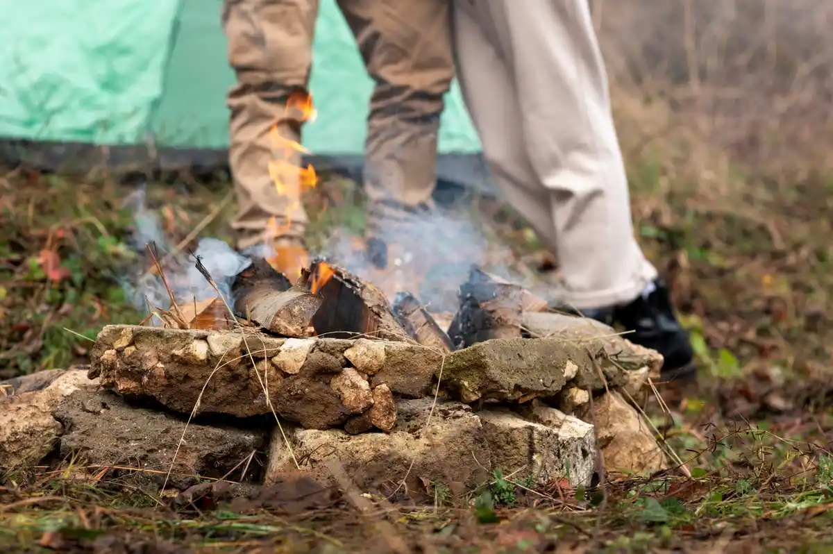 archaeologist discovering ancient fire site netherlands