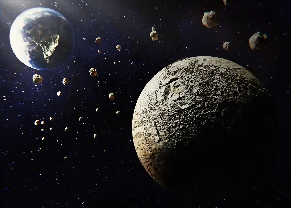 asteroid impact simulation solar system