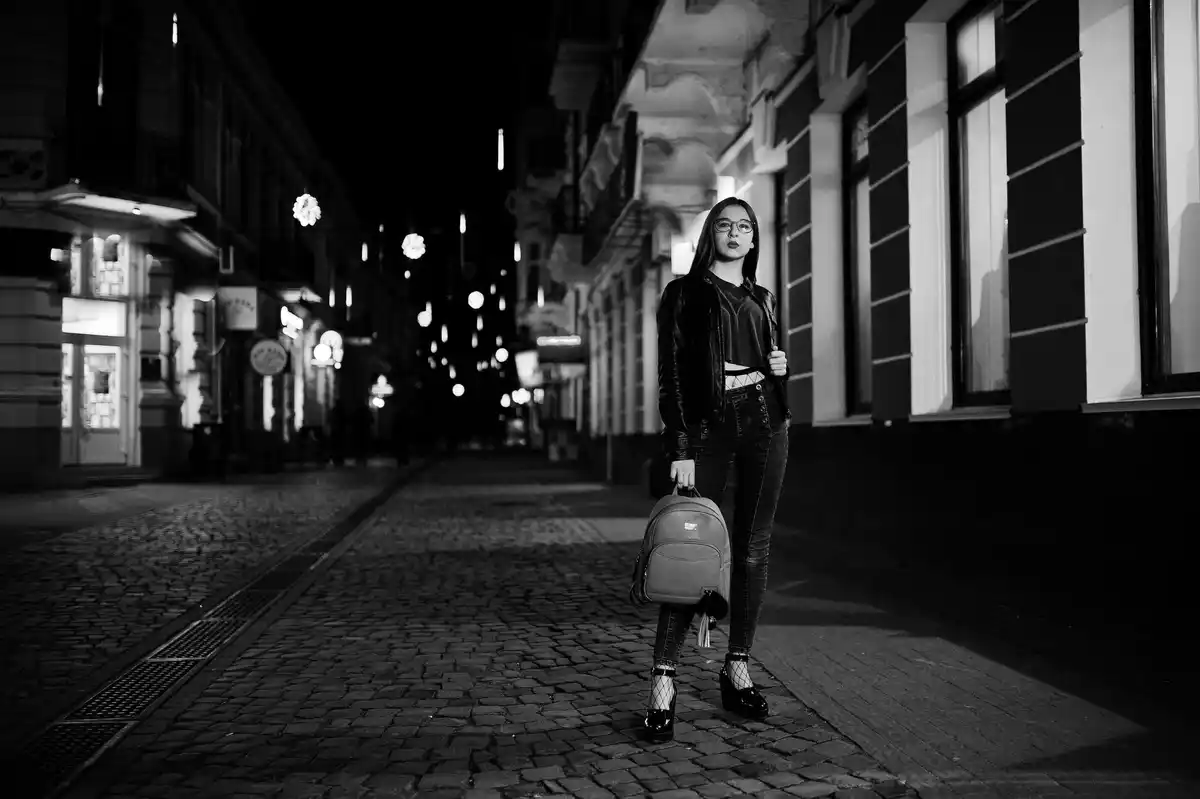 people react to darkness, cold earth, surreal, Dutch city, illustration