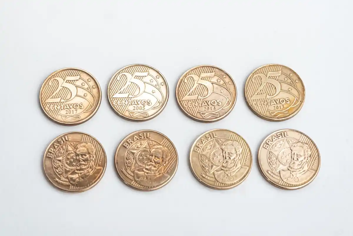 Dutch antique coins collection closeup
