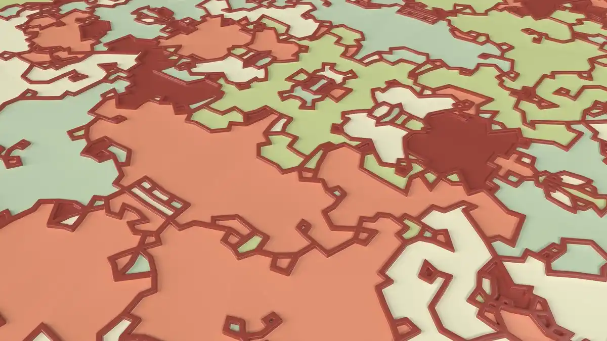 Dutch historical island map illustration