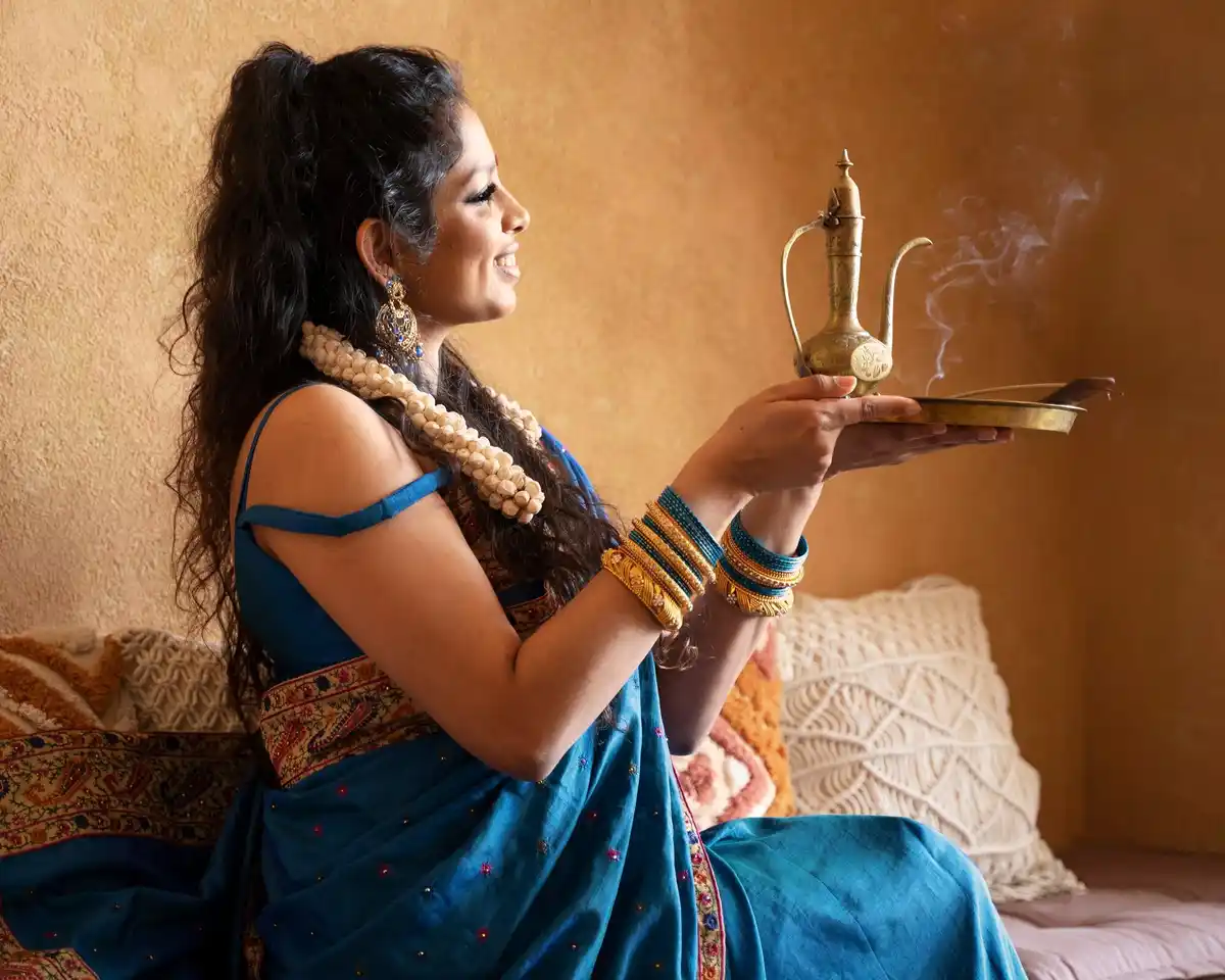 ancient Indian morning ritual healthy energy