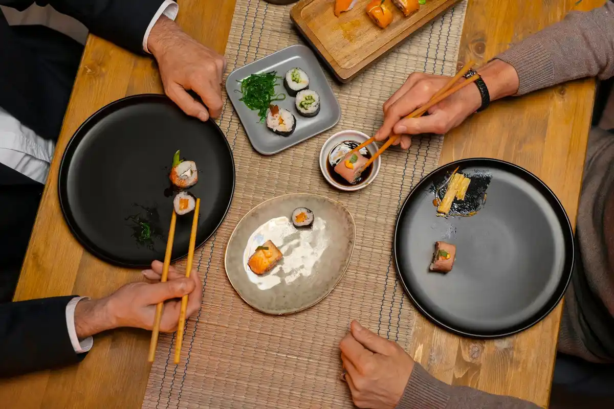 korean table manners hands on table traditional meal