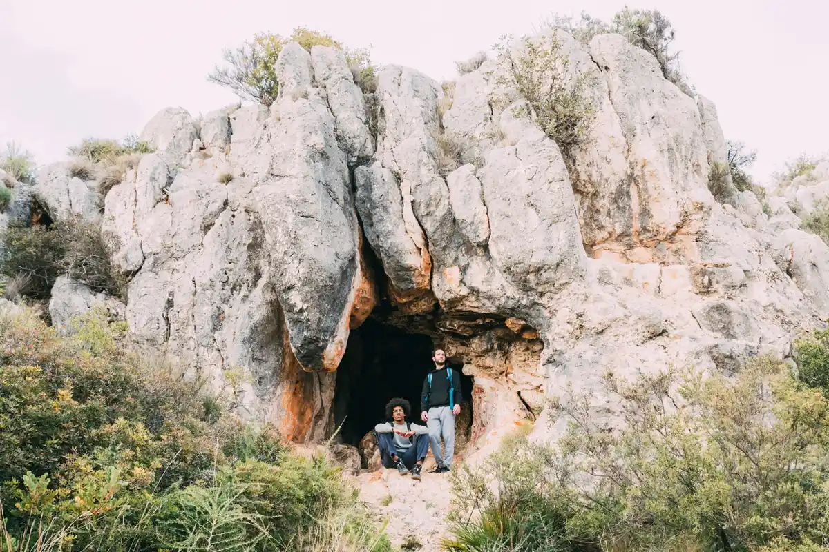 Dutch limestone cave underground adventure
