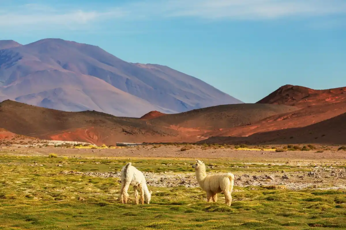 rainbow mountain peru dramatic landscape travelers