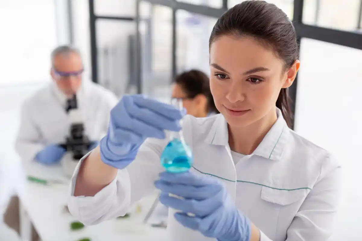 scientists working ancient DNA laboratory
