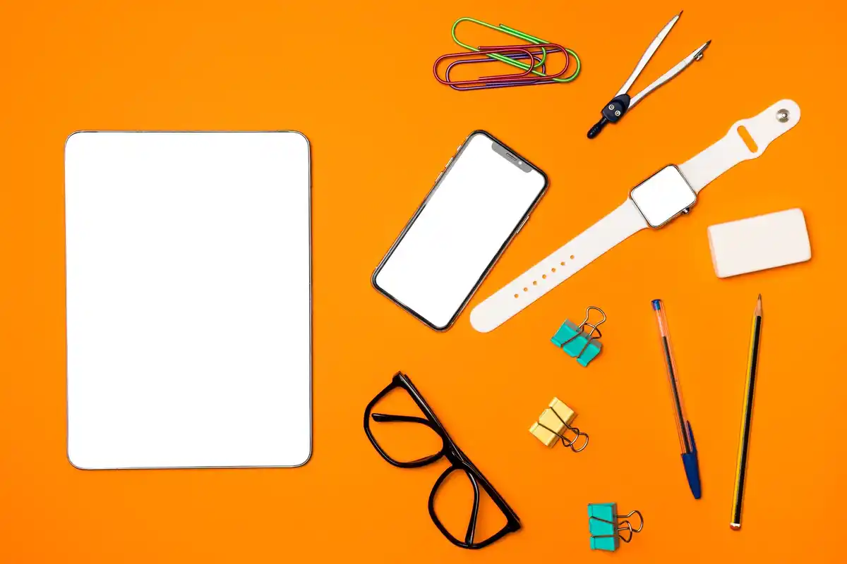 modern xiaomi smartphone flatlay